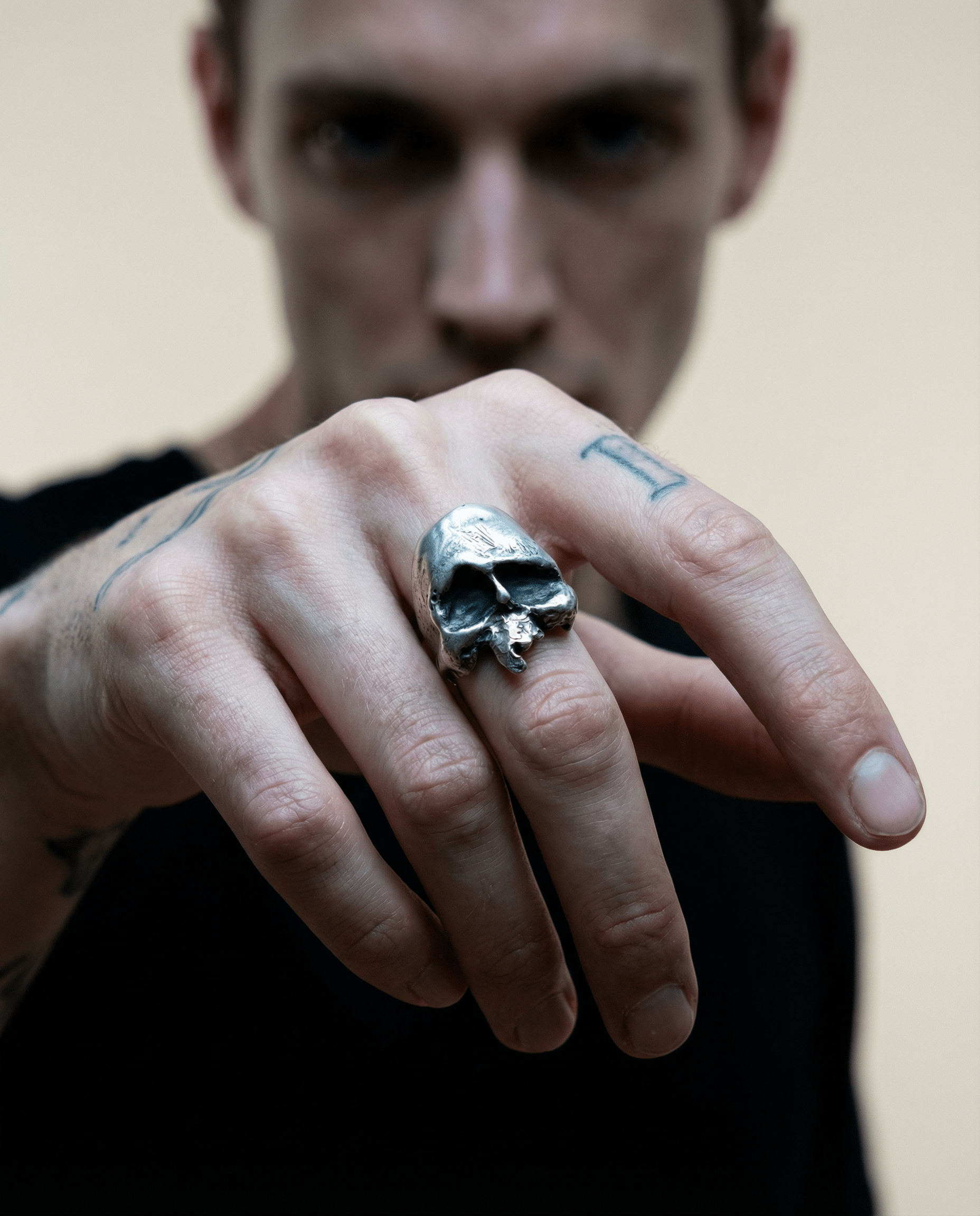 Memento Mori · Men's Silver Skull Rings | Black Rock Jewel
