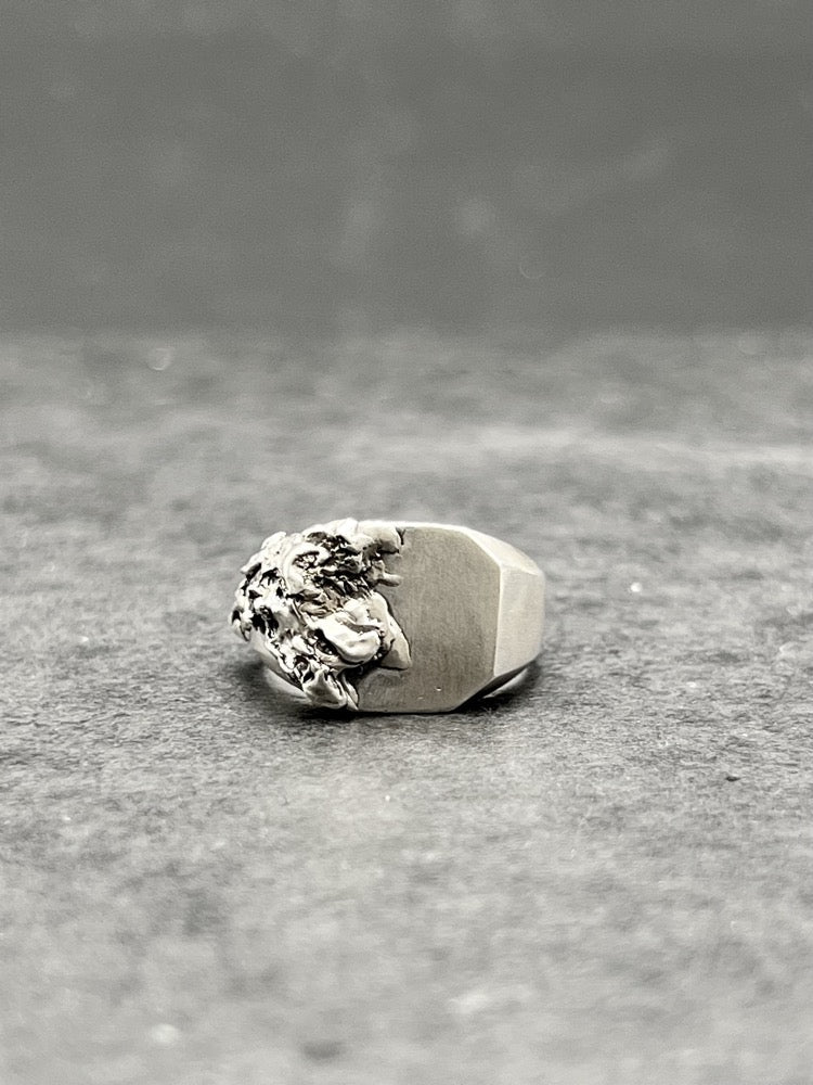 Blackrock Jewel Signet Ring Men Black Stone