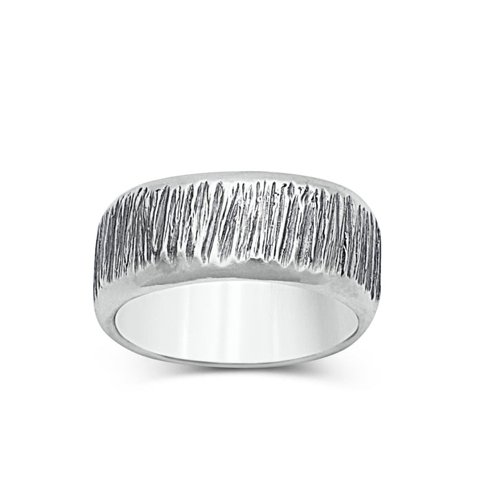 Men´s band ring carved - Black Rock Jewel