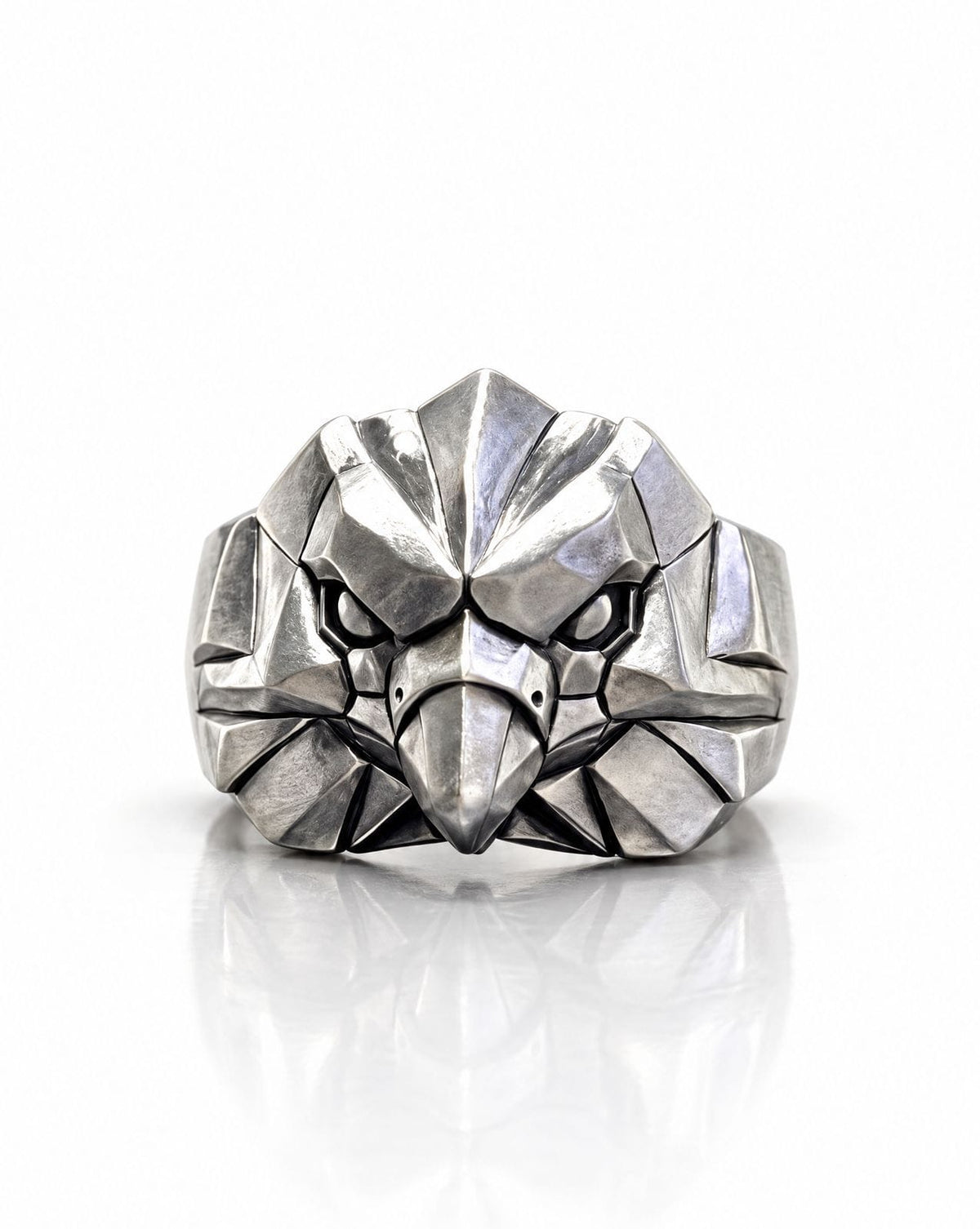Eagle Head Signet Ring for Men | Hand-Carved 925 Sterling Silver | AETOS Black Rock Jewel Eagle Head Signet Ring for Men | Hand-Carved 925 Sterling Silver | AETOS ring