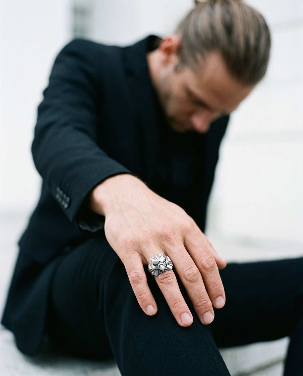 Eagle Head Signet Ring for Men | Hand-Carved 925 Sterling Silver | AETOS Black Rock Jewel Eagle Head Signet Ring for Men | Hand-Carved 925 Sterling Silver | AETOS ring