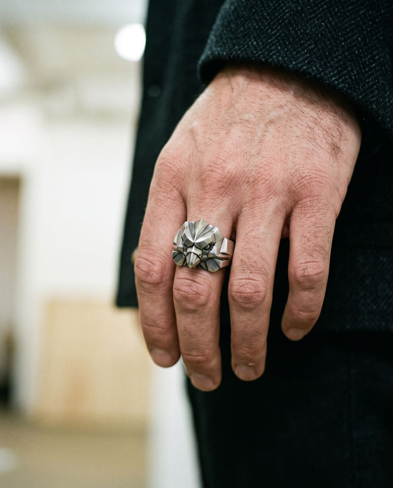 Eagle Head Signet Ring for Men | Hand-Carved 925 Sterling Silver | AETOS Black Rock Jewel Eagle Head Signet Ring for Men | Hand-Carved 925 Sterling Silver | AETOS ring