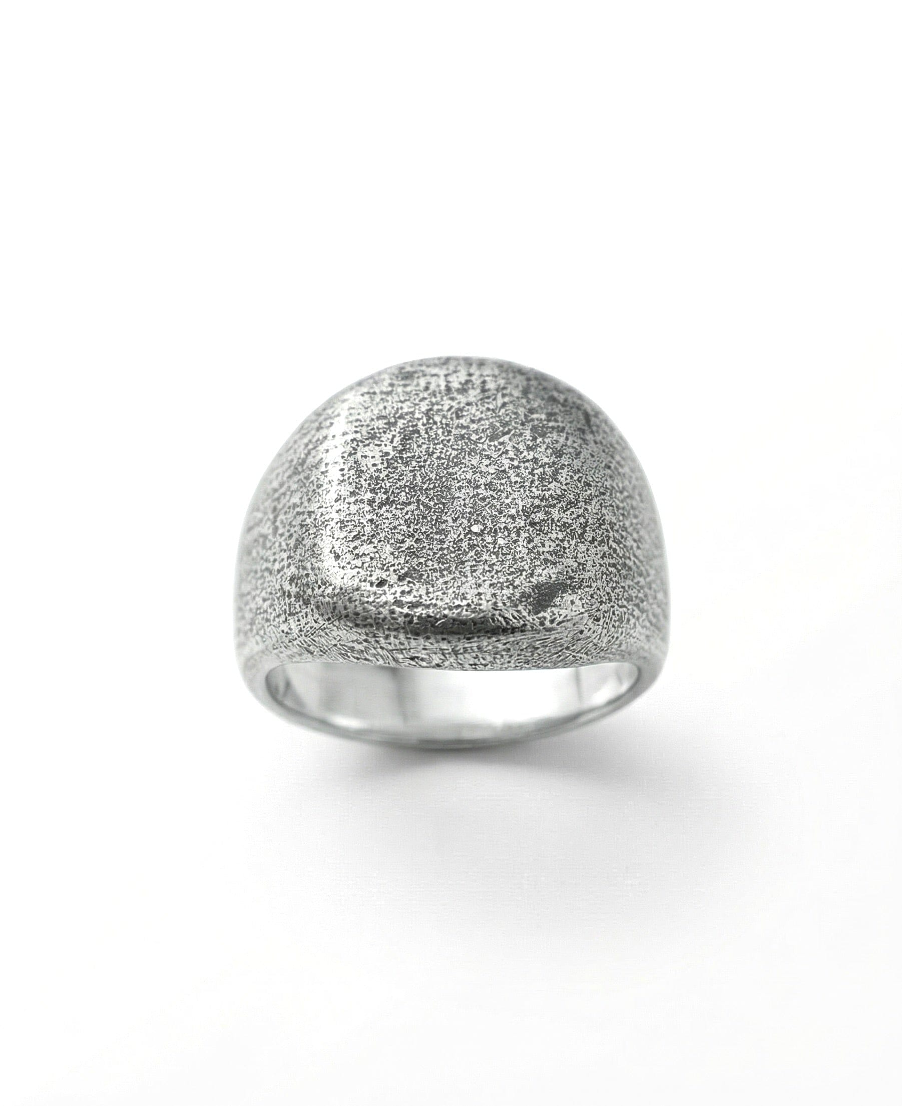 ASH — Oxidized Raw Signet | Solid Sterling Silver Black Rock Jewel ASH Oxidized Raw Signet Ring | Black Rock Jewel ring