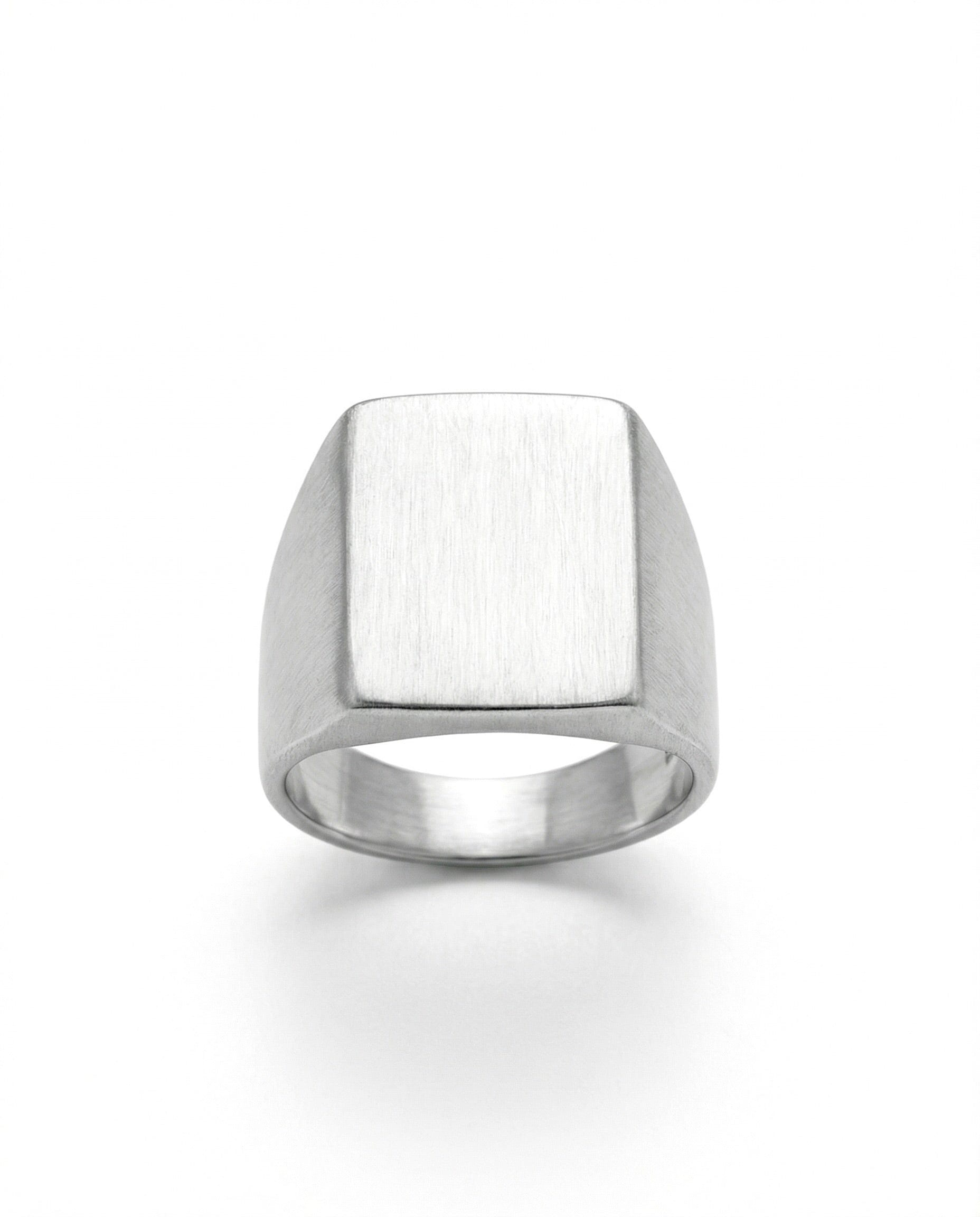 AXIS — Architectural Rectangular Signet | Solid Sterling Silver Black Rock Jewel AXIS Architectural Rectangular Signet | Black Rock Jewel ring