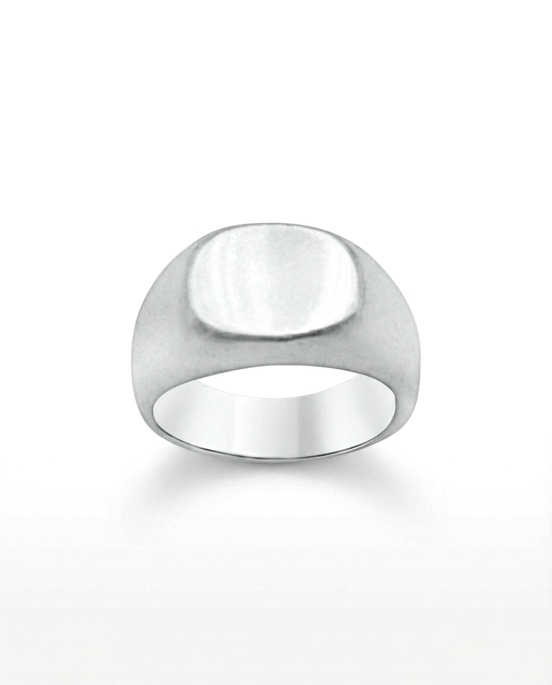 SAGA heritage smooth signet ring · sterling silver · Black Rock Jewel