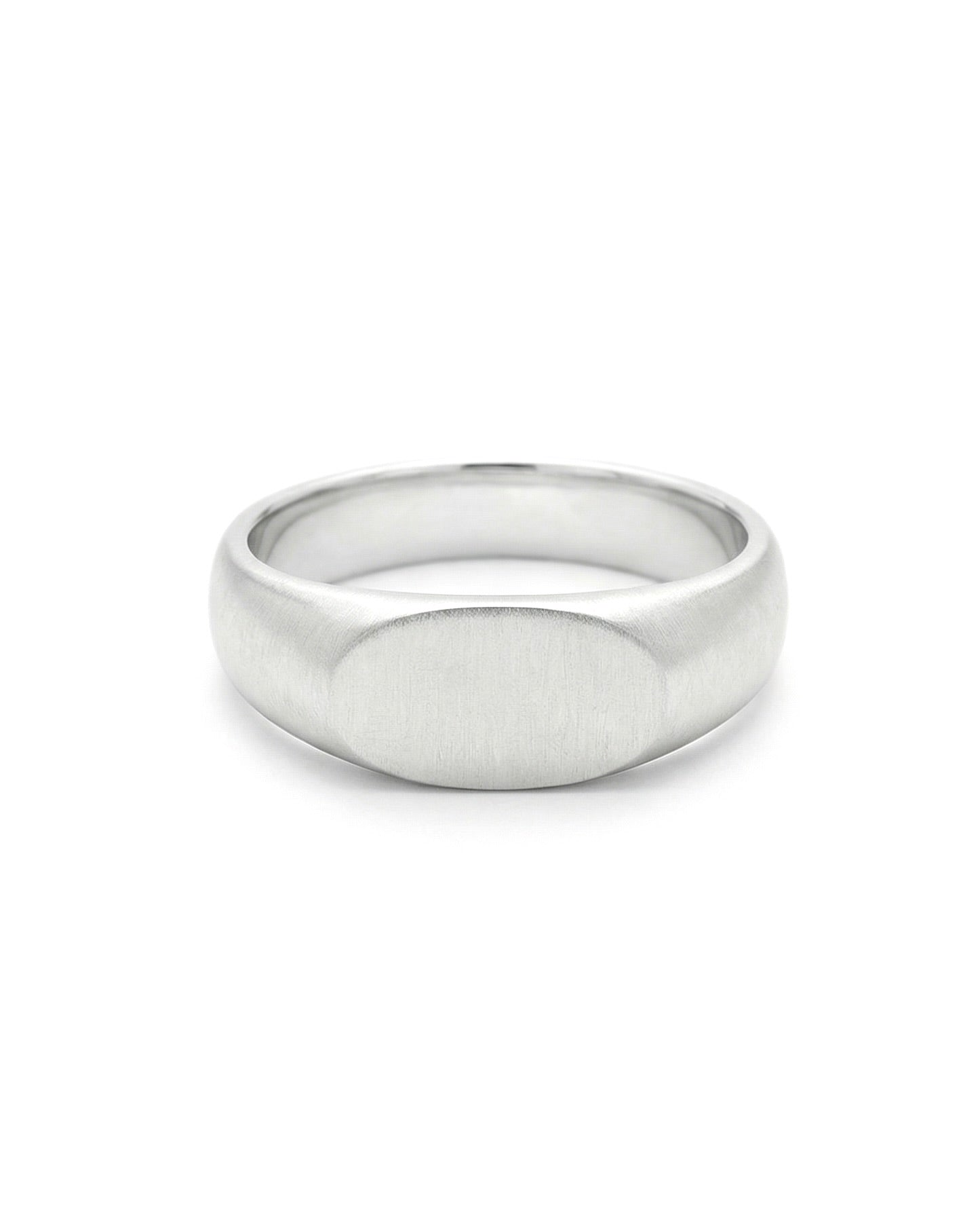 ETHER fine linear carved band ring on hand · sterling silver · Black Rock Jewel