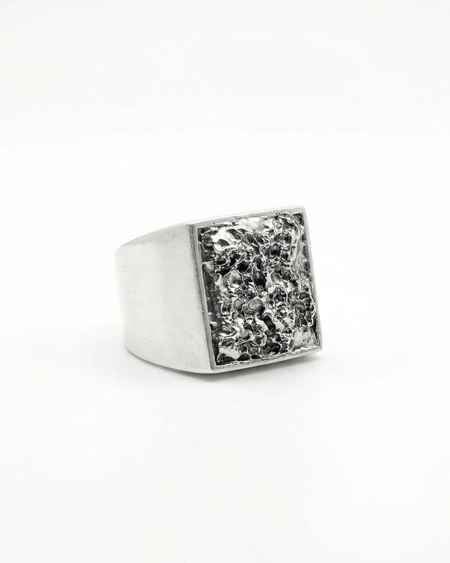 PYRO — Molten Lava Signet | Solid Sterling Silver