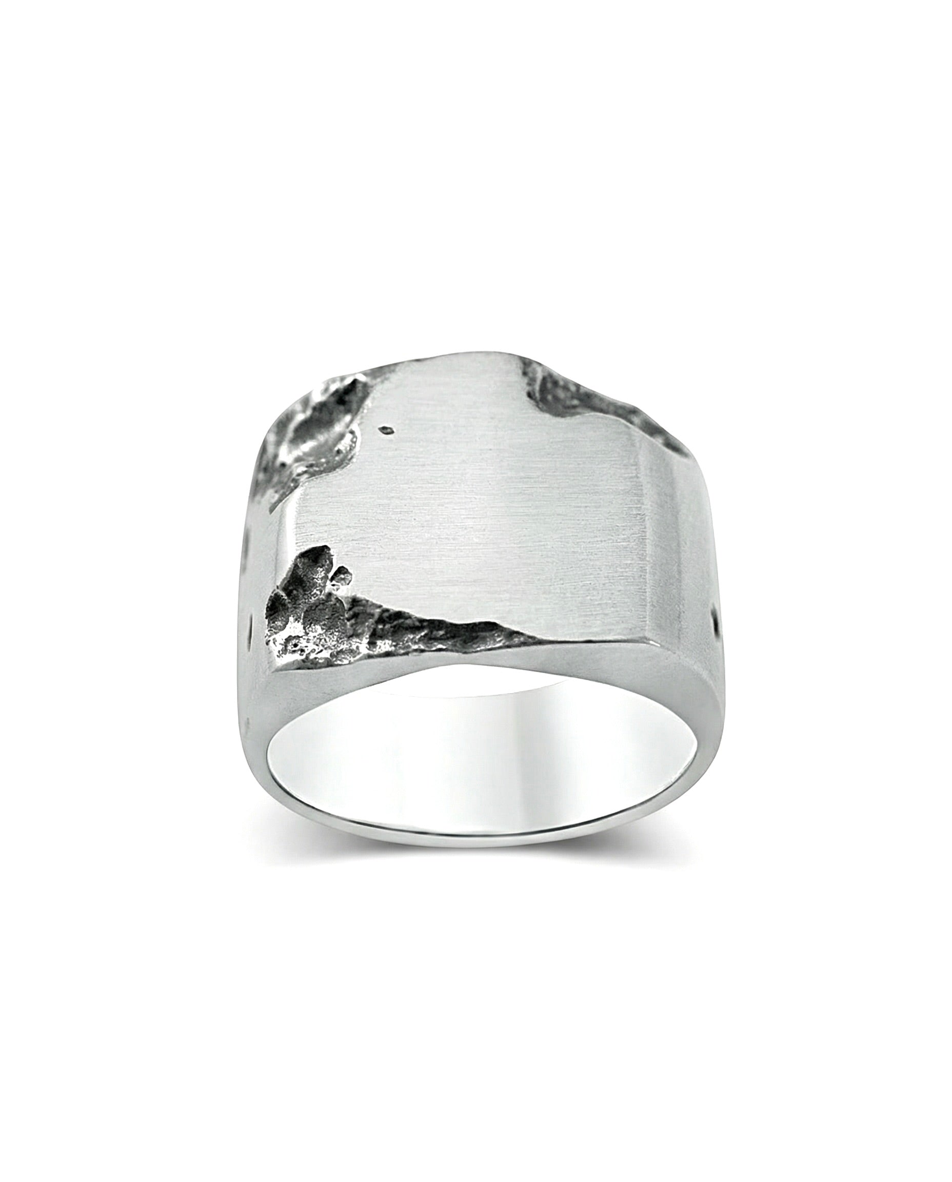 TITAN — Heavy Square Signet Ring | Solid Sterling Silver