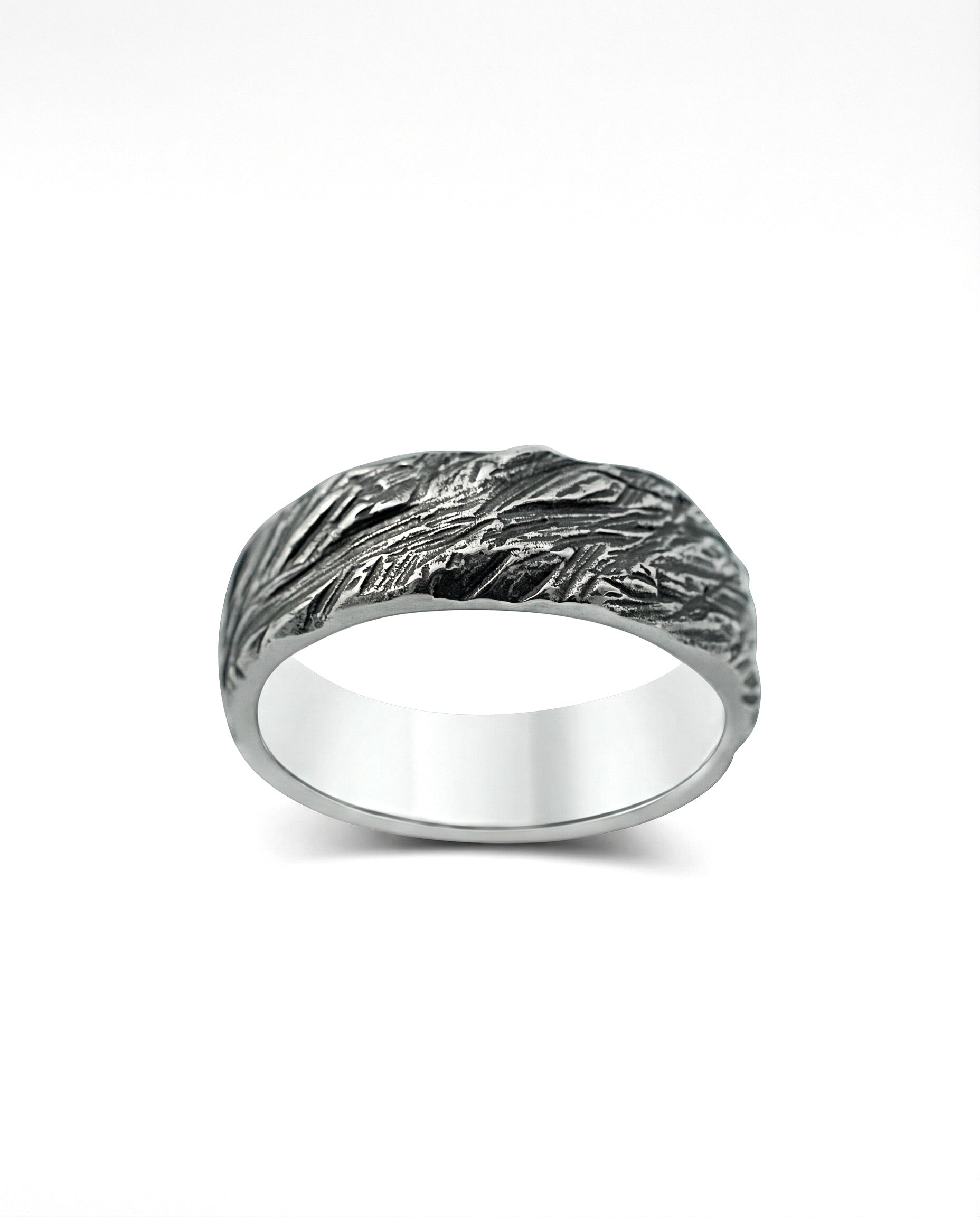 CANYON — Deep Carved Band | Solid Sterling Silver