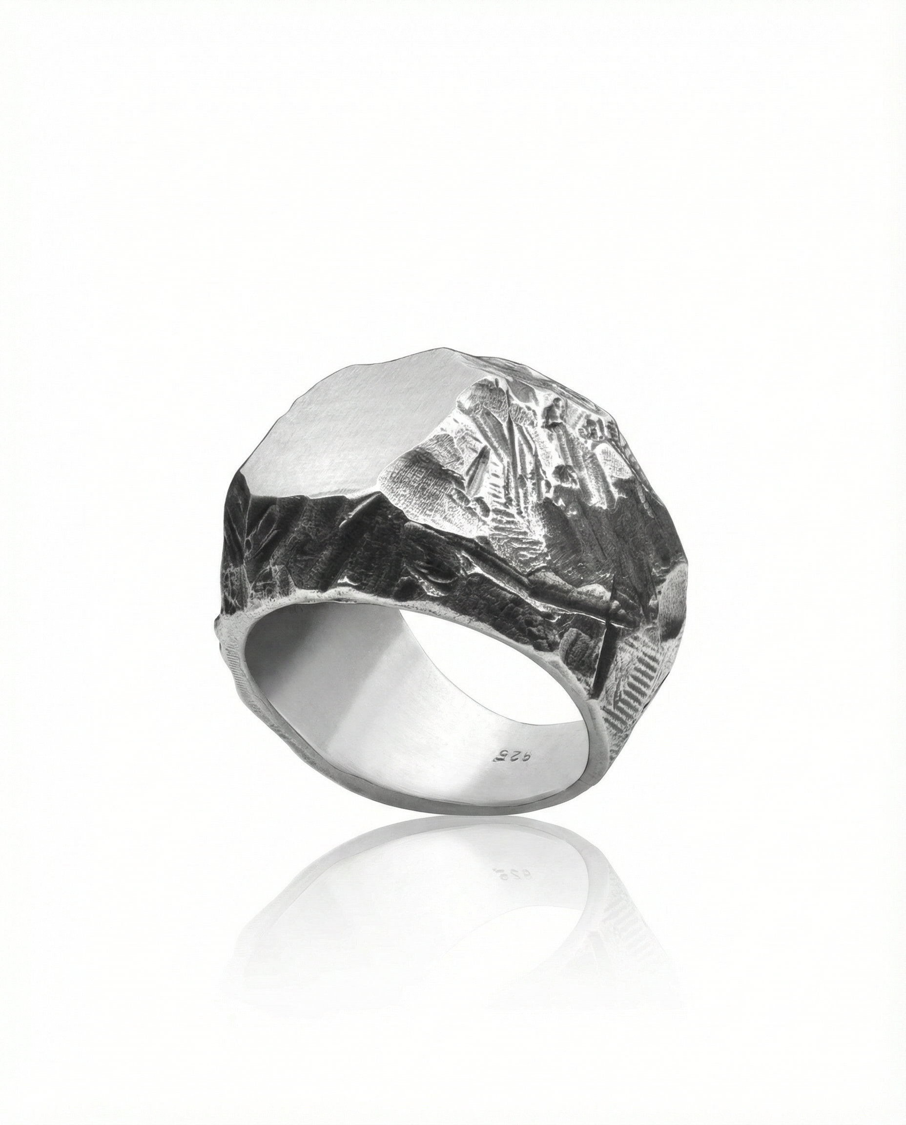 CORE — Signature Raw Rock Signet | Solid Sterling Silver