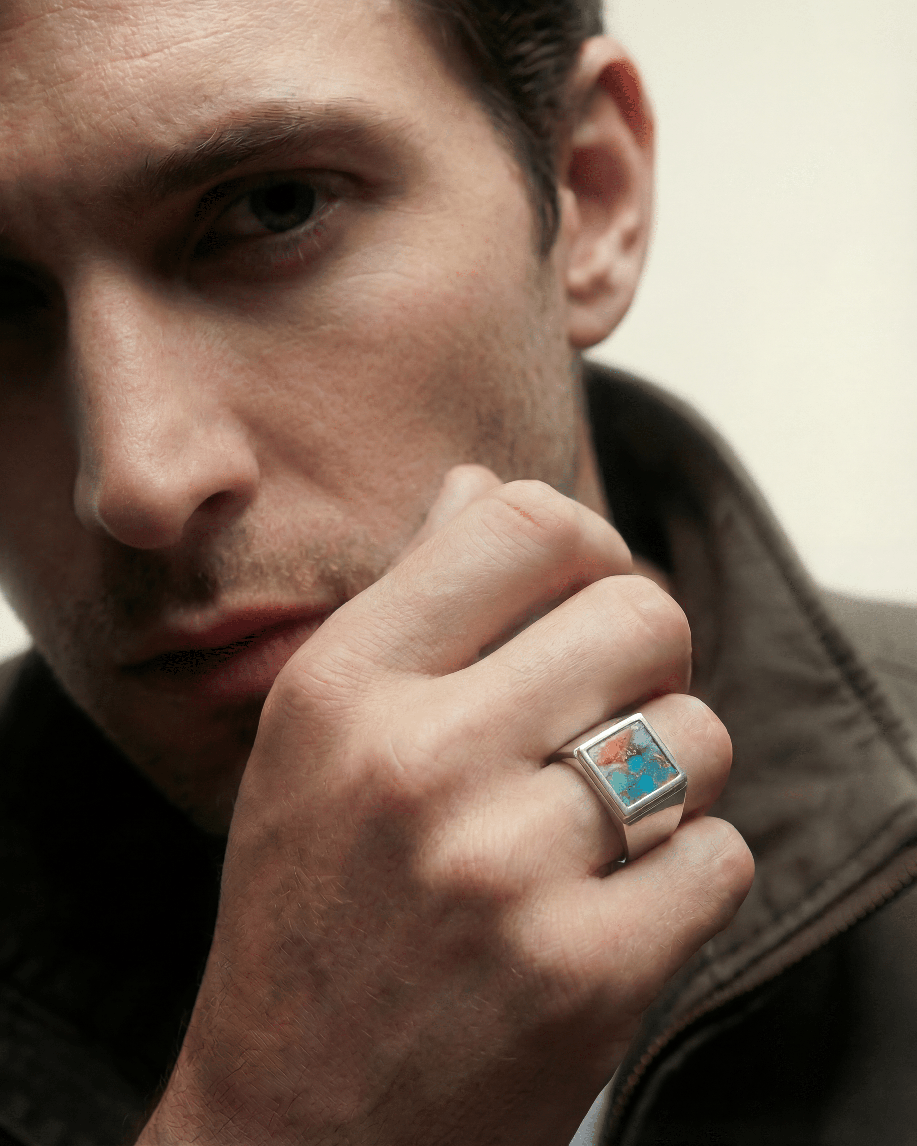 ELEMENT — Copper Oyster Signet | Solid Sterling Silver Black Rock Jewel ELEMENT Copper Oyster Signet Ring | Black Rock Jewel ring