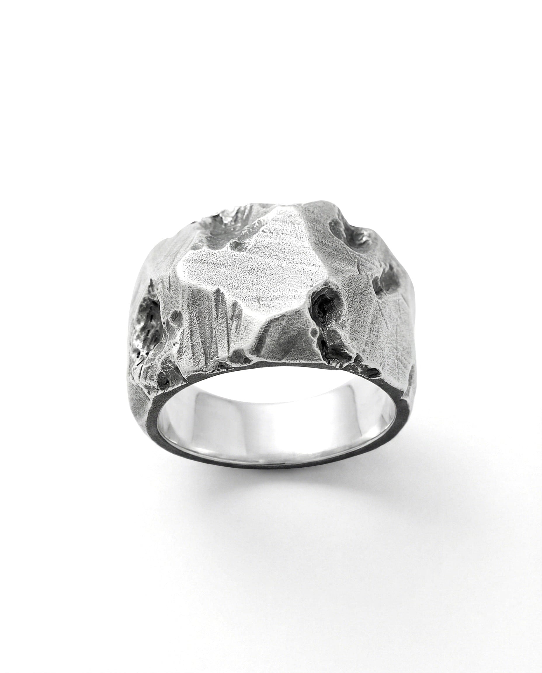 GROOVE — Deep Carved Band | Solid Sterling Silver Black Rock Jewel GROOVE Deep Carved Band Ring | Black Rock Jewel ring