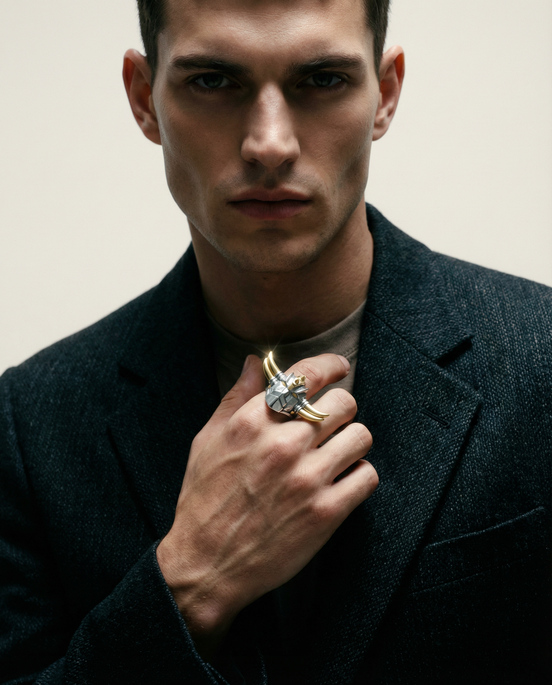 GREND — Grendizer Inspired Signet | Gold Plated Sterling Silver