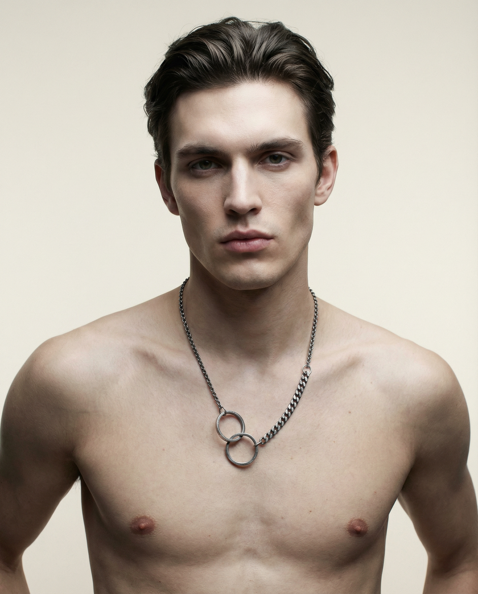 NEXUS — Double Ring Pendant | Solid Sterling Silver