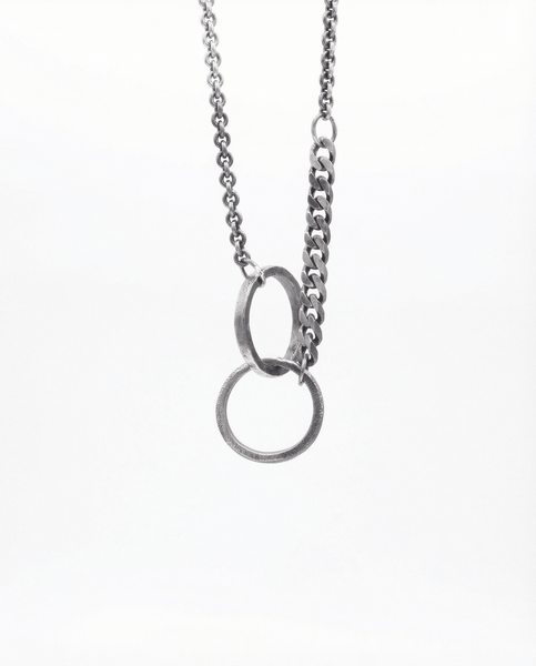 Llife DOUBLE RING PENDANT silver925 リドム Llife DOUBLE RING Llife DOUBLE RING PENDANT silver925 リドム Llife DOUBLE RING
