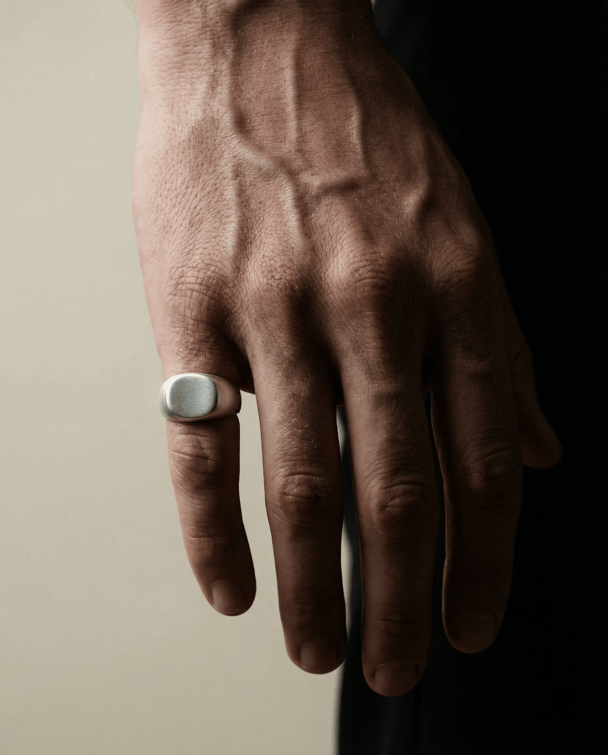 SAGA — Heritage Smooth Signet | Solid Sterling Silver Black Rock Jewel SAGA Heritage Smooth Signet Ring | Black Rock Jewel ring