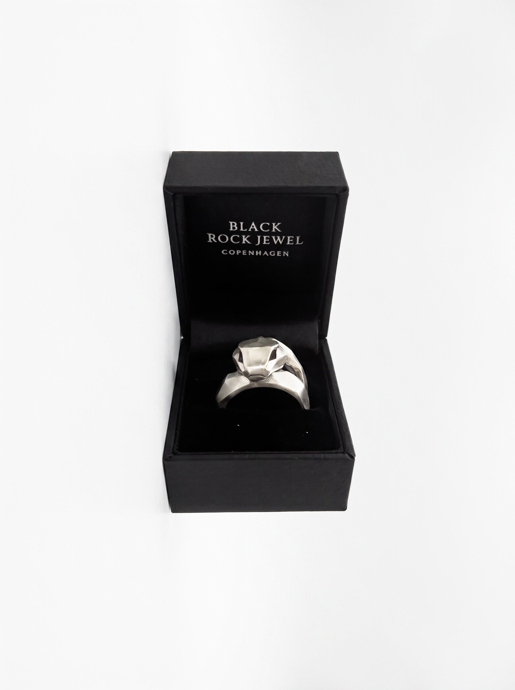 Snake Head Signet Ring for Men | Hand-Carved 925 Sterling Silver | JÖRMUNGANDR - Black Rock Jewel
