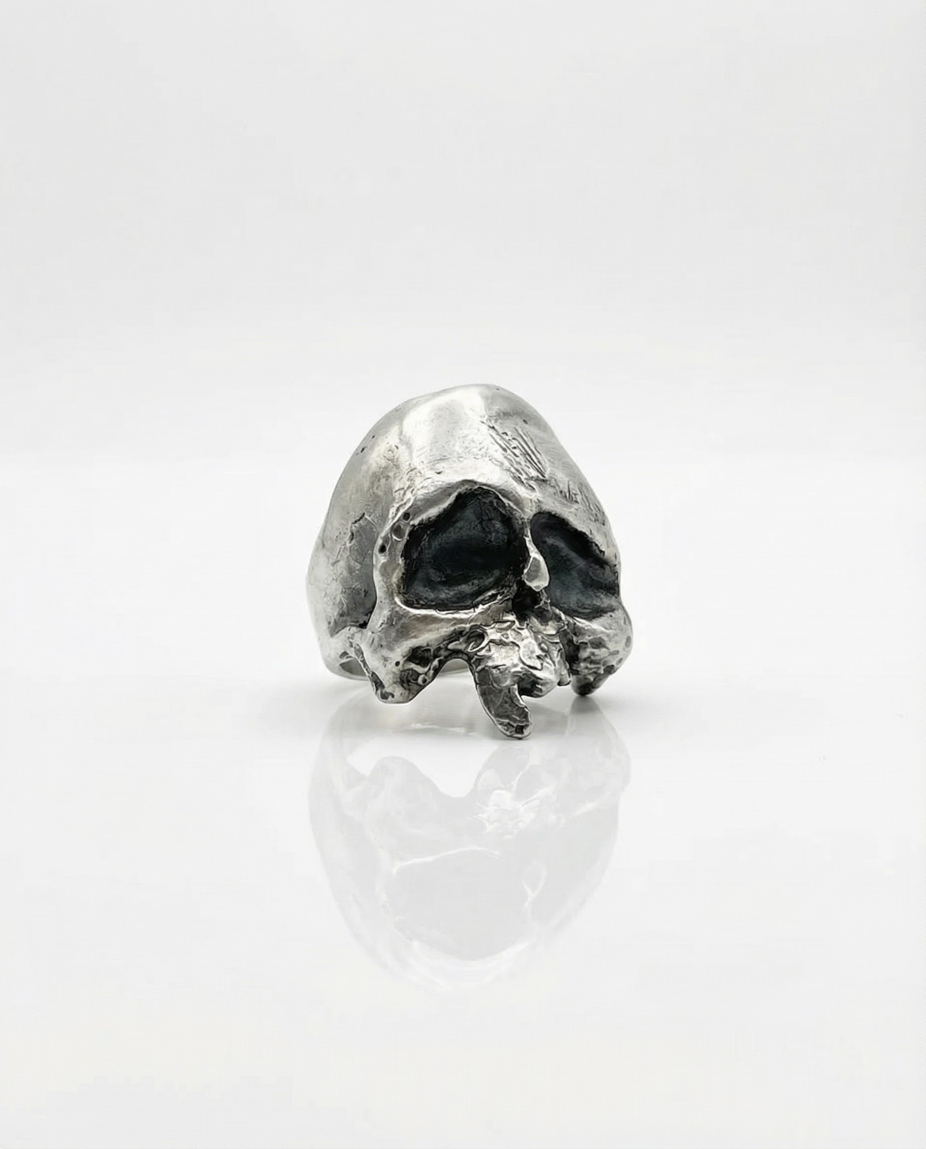 RELIC — Hand-Sculpted Skull | Solid Sterling Silver