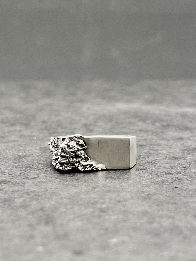 Black Rock rectangular signet ring - Black Rock Jewel