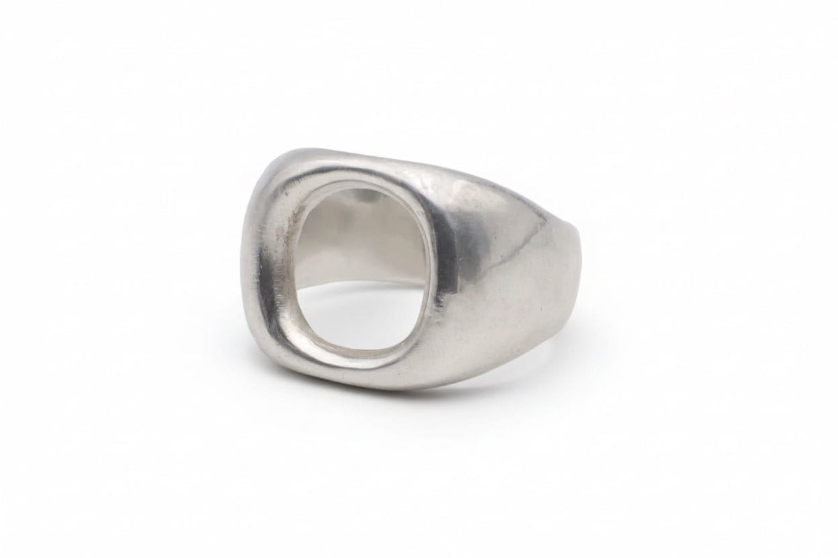 DUNE — Smooth Ellipse Signet | Solid Sterling Silver Black Rock Jewel DUNE Smooth Ellipse Signet Ring | Black Rock Jewel ring
