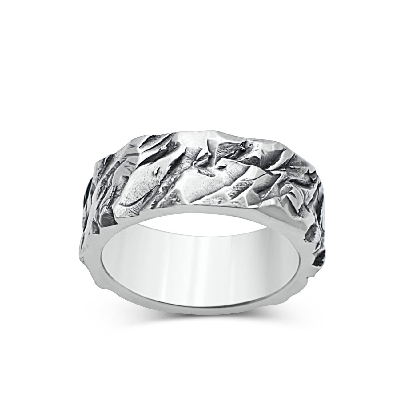 Men´s band ring crunch rock - Black Rock Jewel