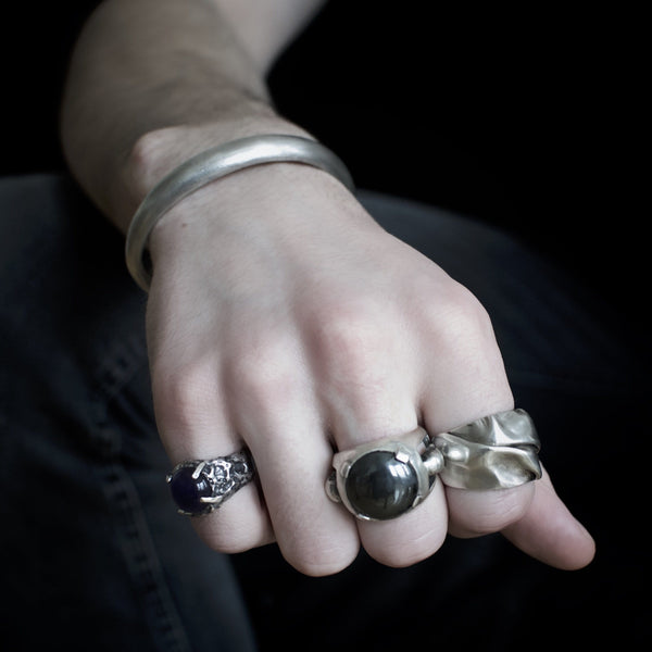 Men's bracelet jonc - Black Rock Jewel