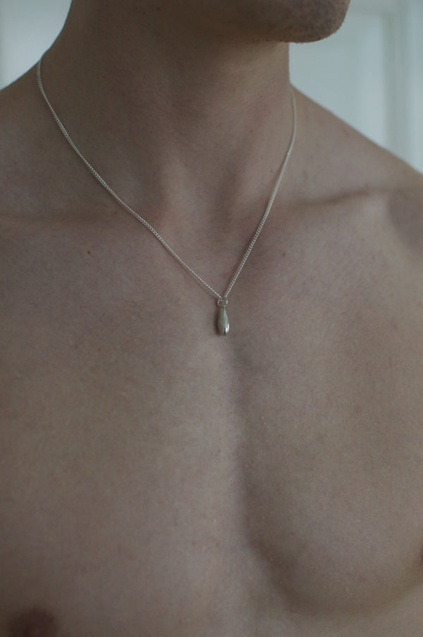Men's necklace Pendant drop - Black Rock Jewel