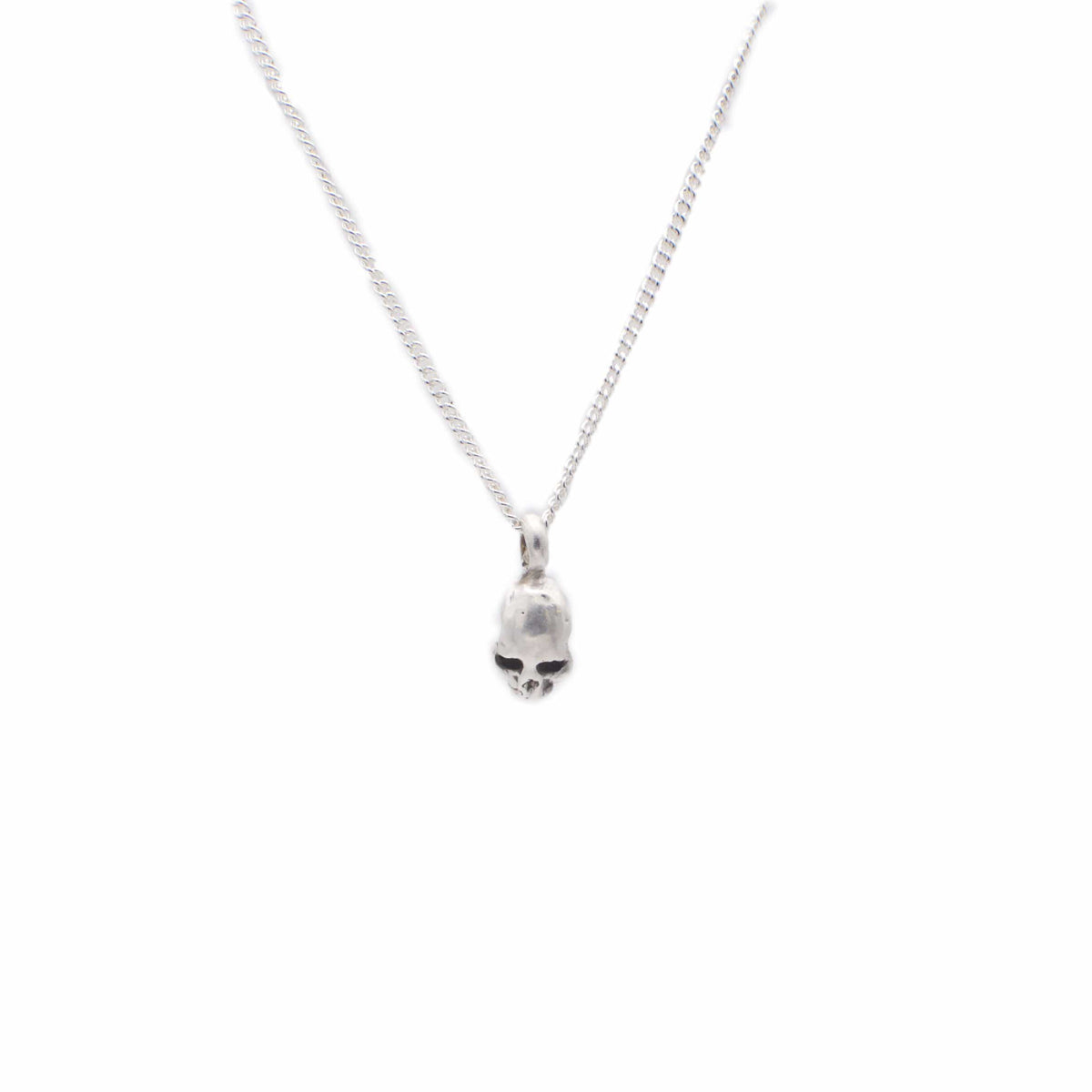 Men's necklace Pendant skull small - Black Rock Jewel