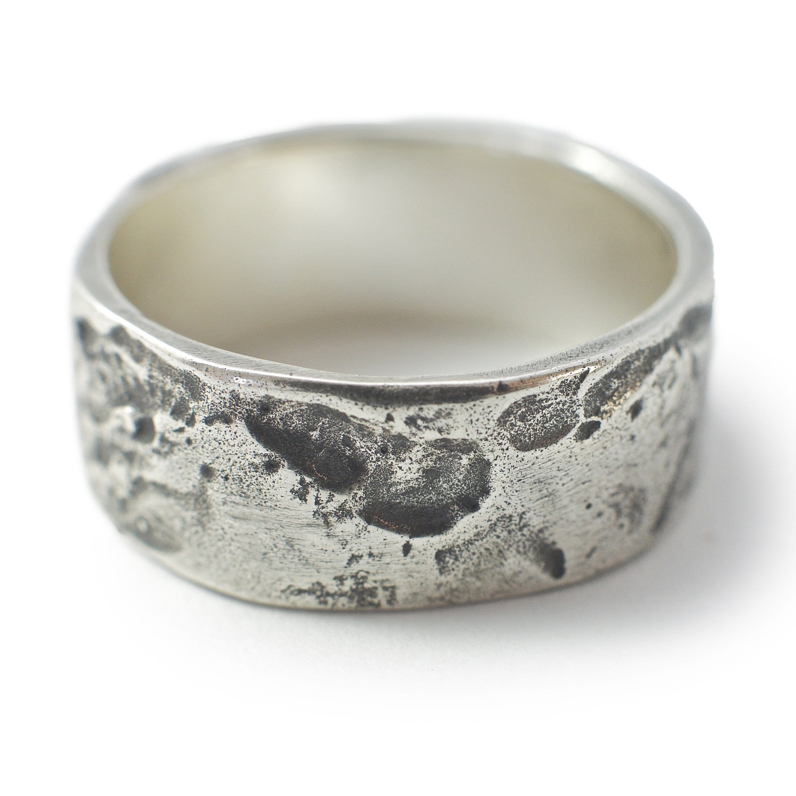 Men's ring Band rock oxid - Black Rock Jewel