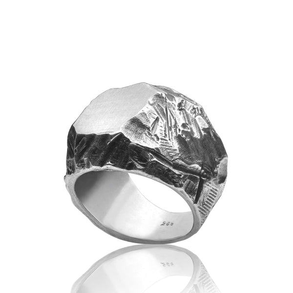 Men's ring Signet classic BRJ - Black Rock Jewel