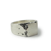 Men's ring Signet classic carved - Black Rock Jewel